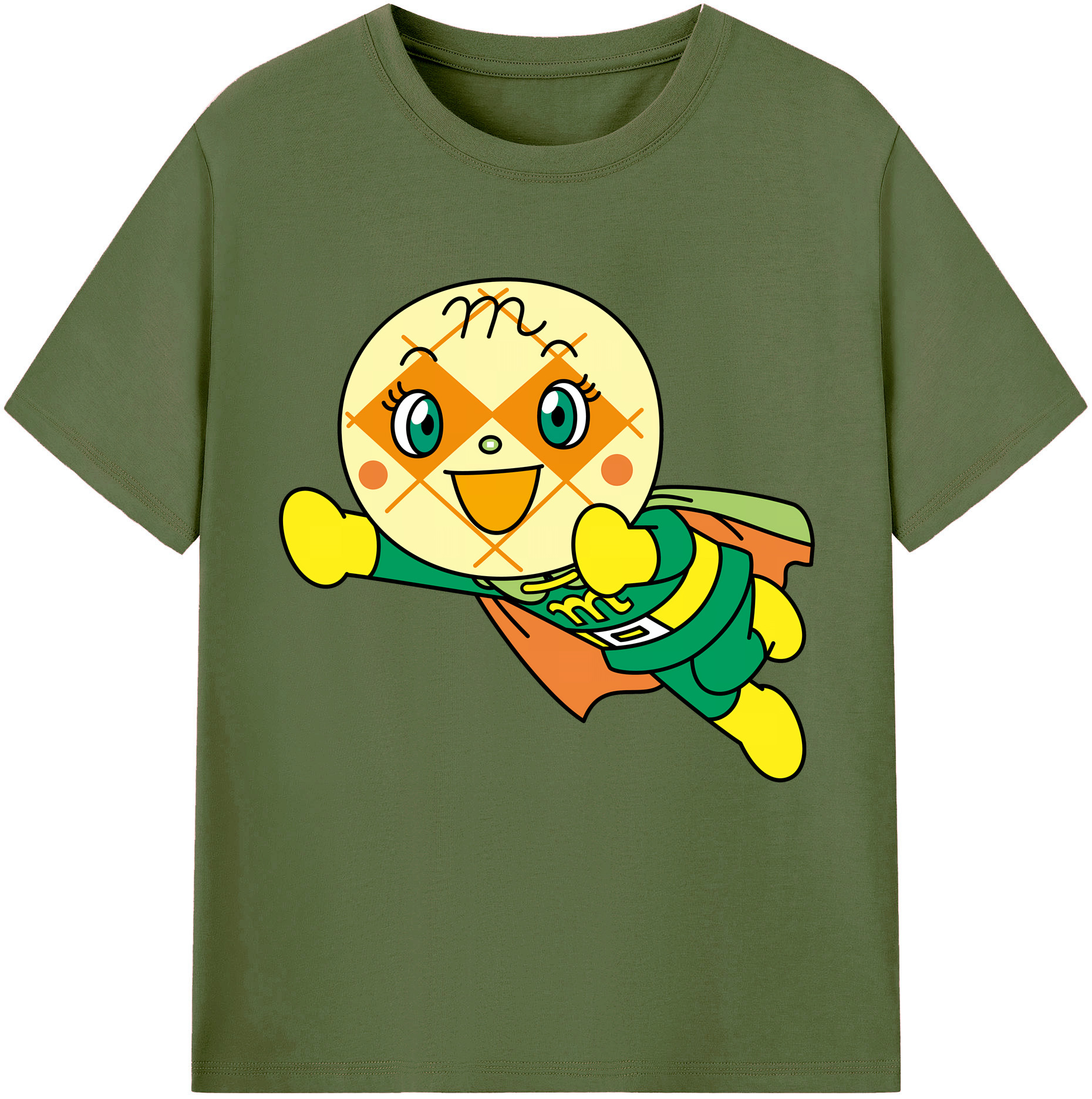 （画像用） アンパンマン Anpanman 綿100％半袖Tシャツ（フロントプリント）